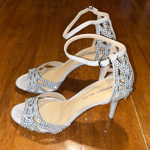 Antonio Melani Rhinestone Embellished Dress Heels - Picture 4 of 5